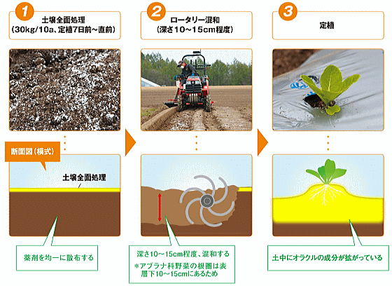 オラクル粉剤の使い方