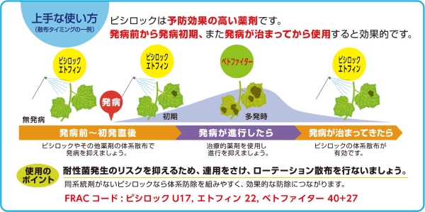 ピシロックフロアブルの上手な使い方