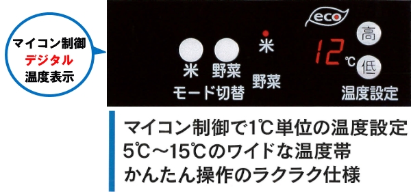 国内メーカー製 玄米保冷庫 14袋用 (玄米低温貯蔵庫) 国内メーカー 農家のお店おてんとさん
