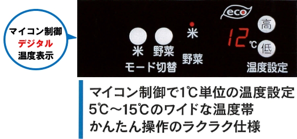 卓越 農家のお店おてんとさん 国内メーカー製 玄米保冷庫 玄米低温貯蔵庫 14袋用