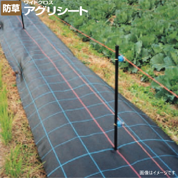 雑草対策 日本ワイドクロス アグリシート BB1515 黒 75cm×100m